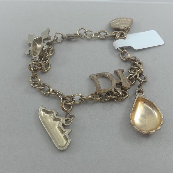 Vintage Gold-Tone Charm Bracelet - Picture 2 of 2